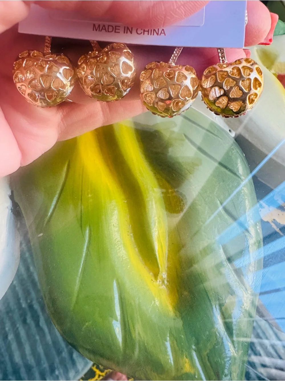 nOir Jewelry crosslisted stems stones